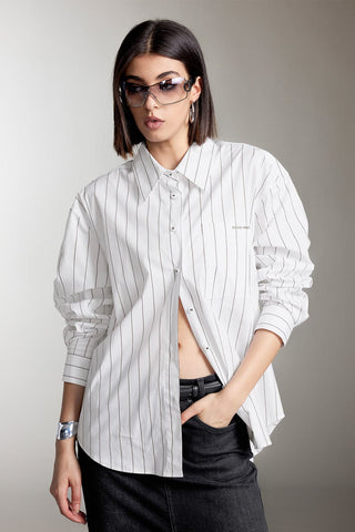 Casual Long Sleeves Striped Shirt