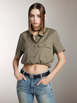 Cargo Style Short-Sleeve Shirt