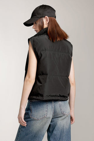 Stand Collar Short Style Down Vest