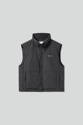 Stand Collar Short Style Down Vest