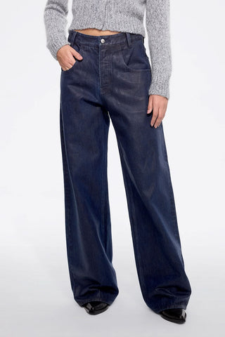 Brushed Straight Leg Jeans