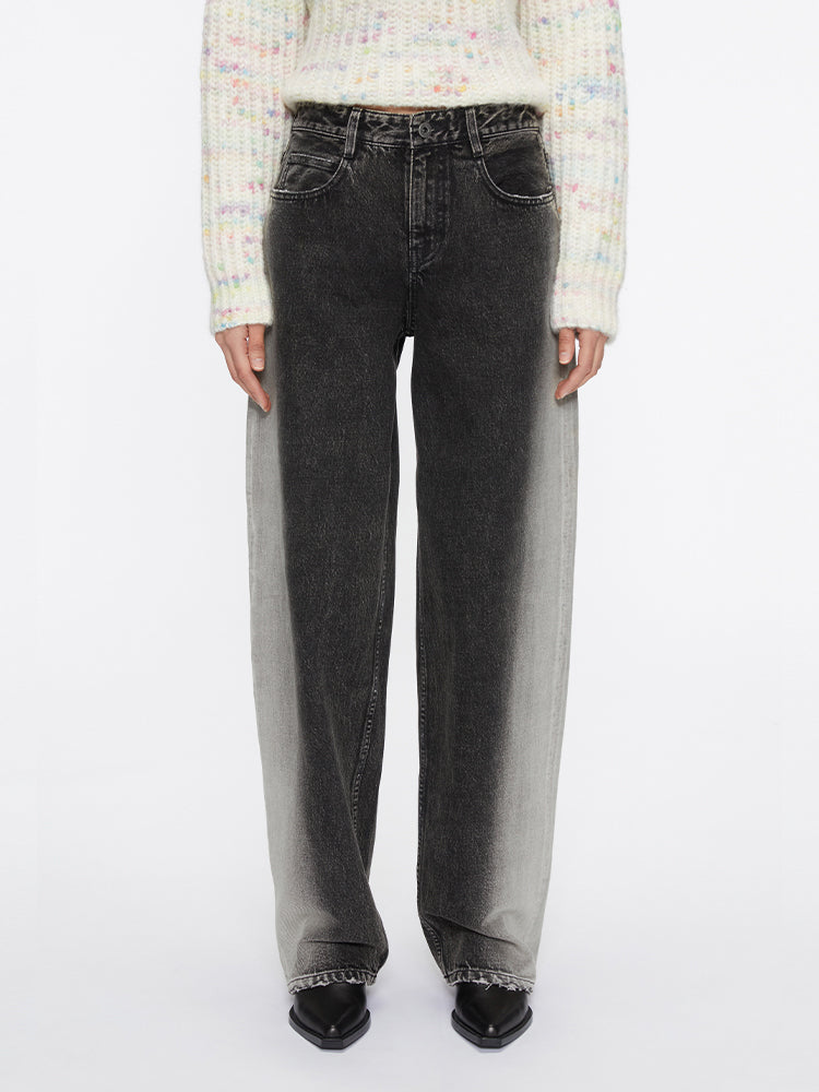 Vintage Gradient Straight-Leg Jeans