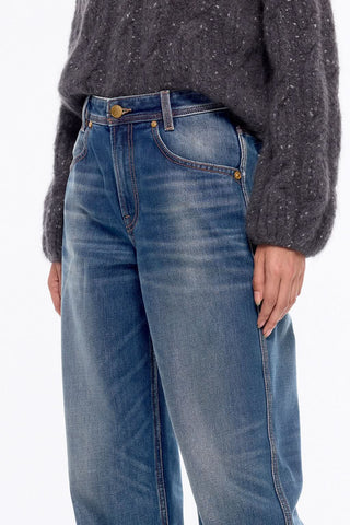 Straight-Leg Mid-Rise Jeans