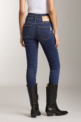 Double-Button Stretch Slim-Fit Jeans