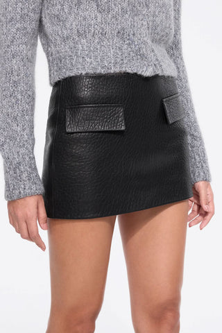 Sheep-Leather Mini Skirt