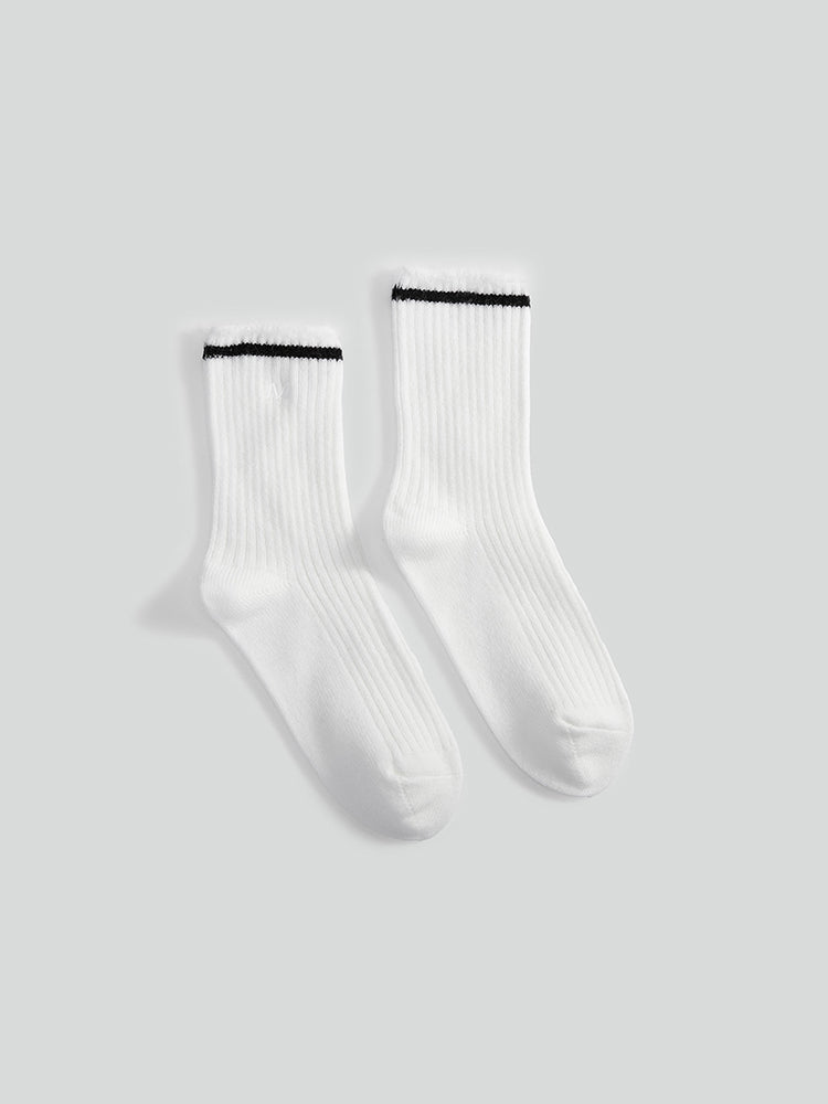 Embroidered Mid-Calf Socks