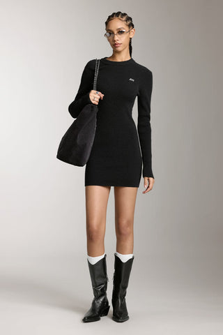 Slim Fit Wool-Blend Dress