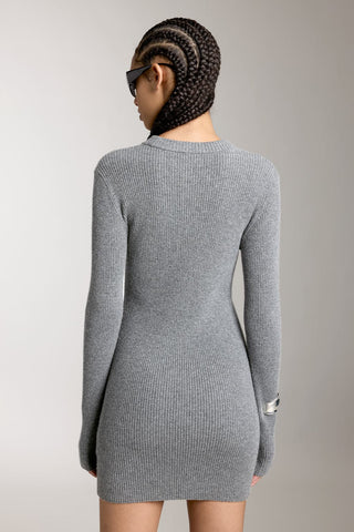 Slim Fit Wool-Blend Dress