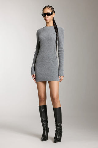 Slim Fit Wool-Blend Dress