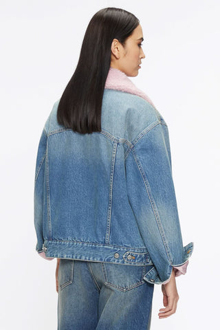 Shearling Collar Denim Jacket