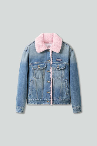 Shearling Collar Denim Jacket