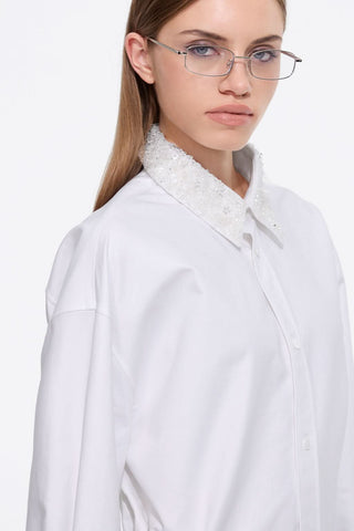 Beaded Collared Shirt