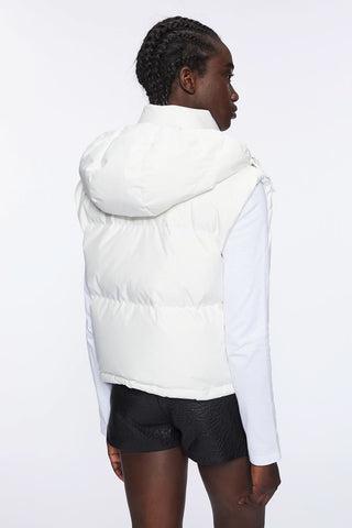 Gilet Jacket With Detachable Hood