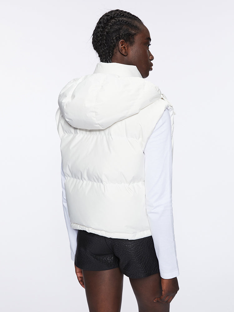 Gilet Jacket With Detachable Hood