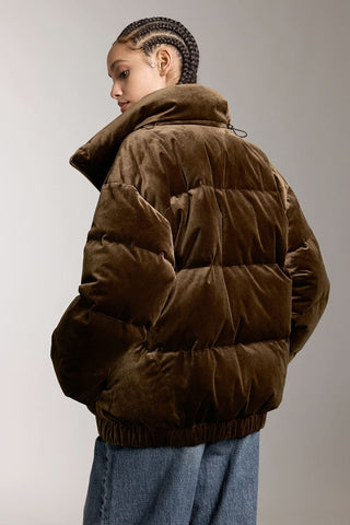 Vintage Cargo Style Down Jacket