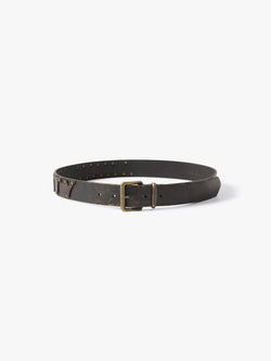 Multi-Stud Genuine Leather Belt
