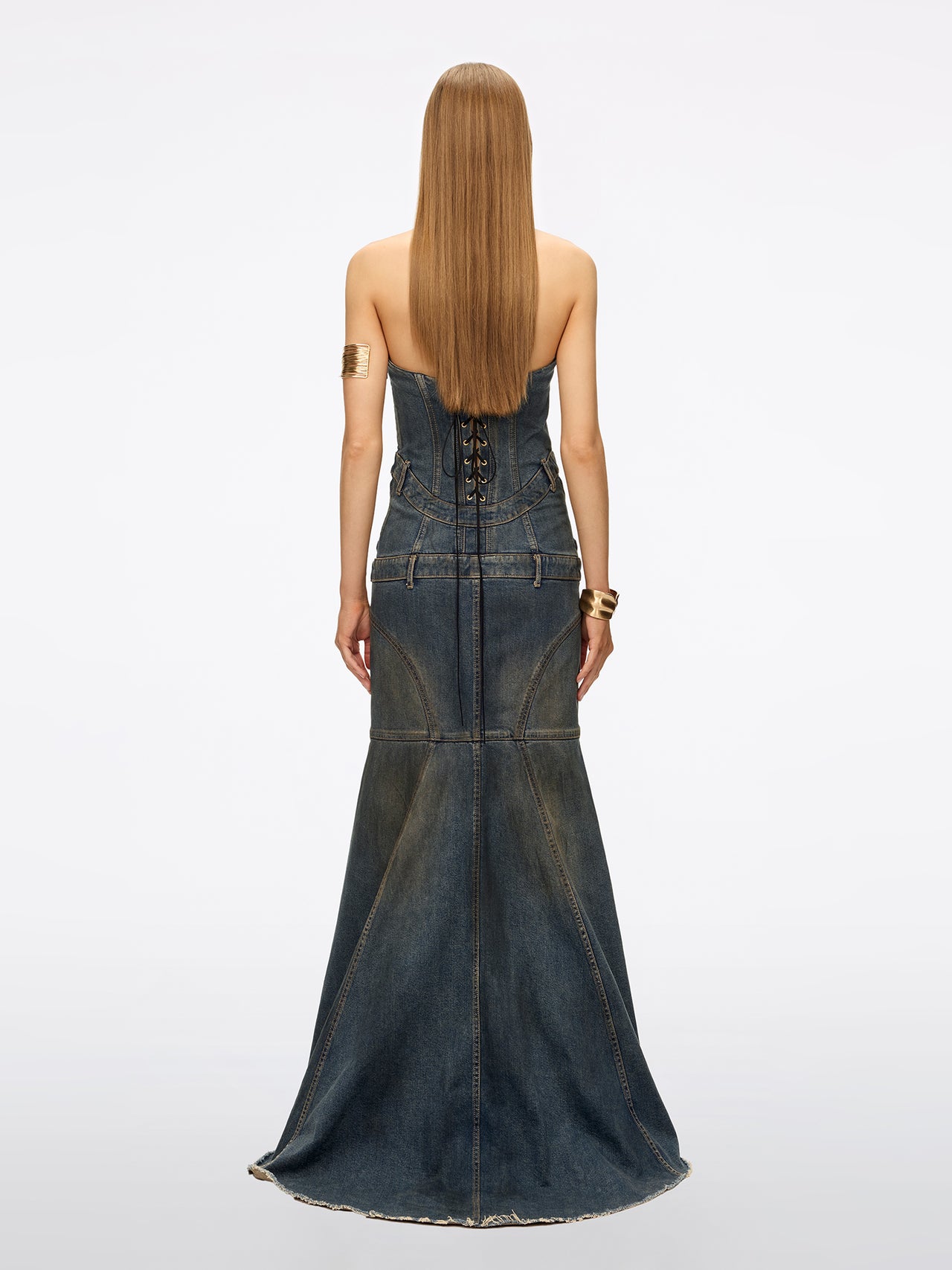 Strapless Mermaid Silhouette Dress