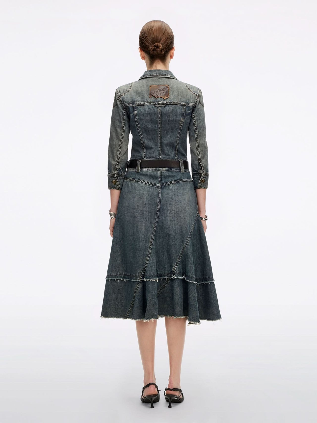 Distressed Denim Dress