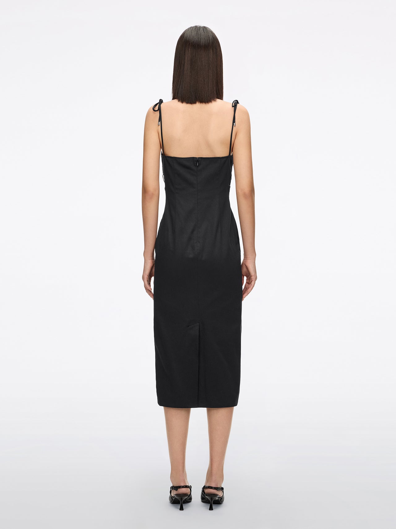 Lace-Up Detail Dress