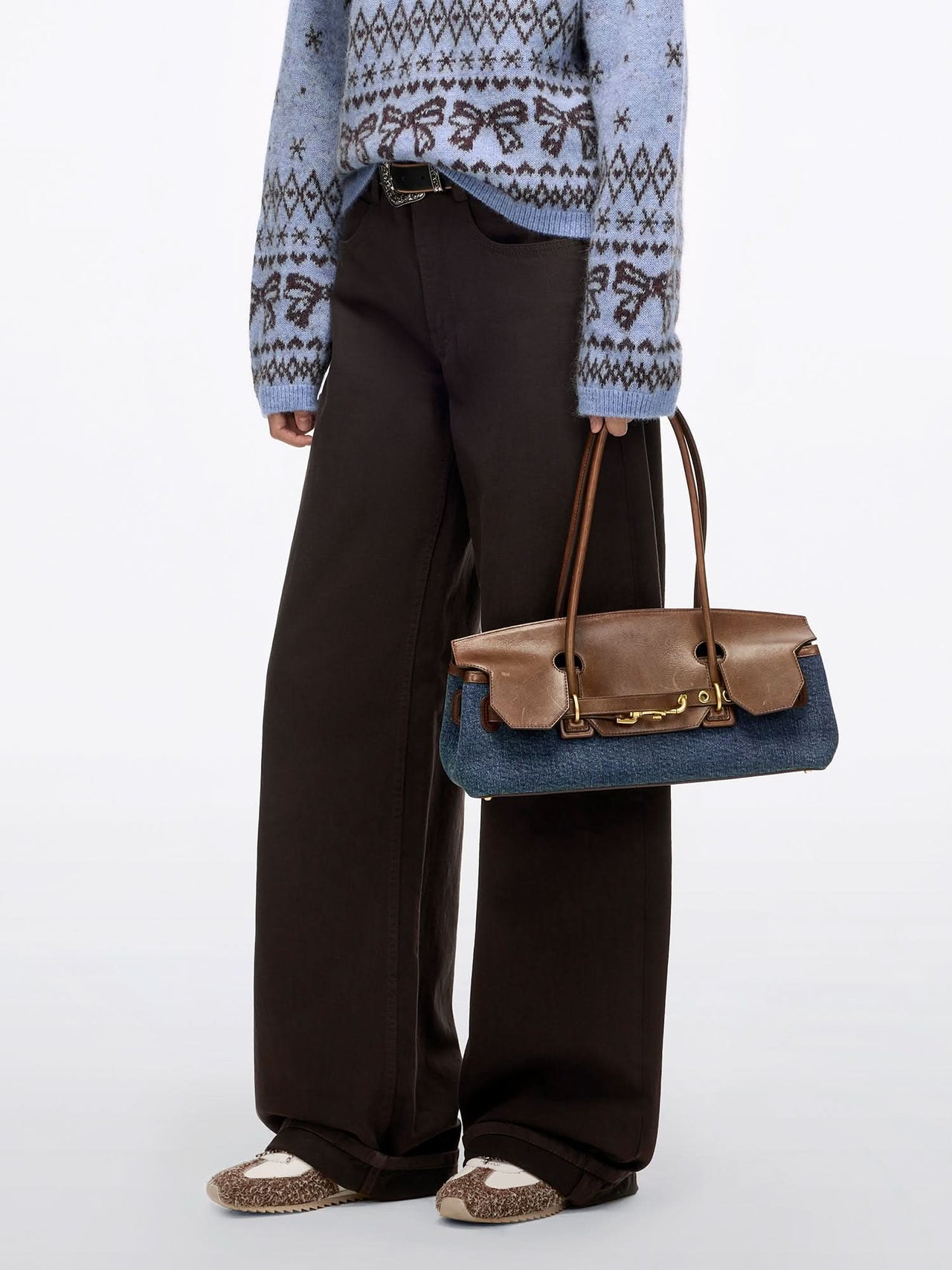 Patchwork Leather Shoulder Bag