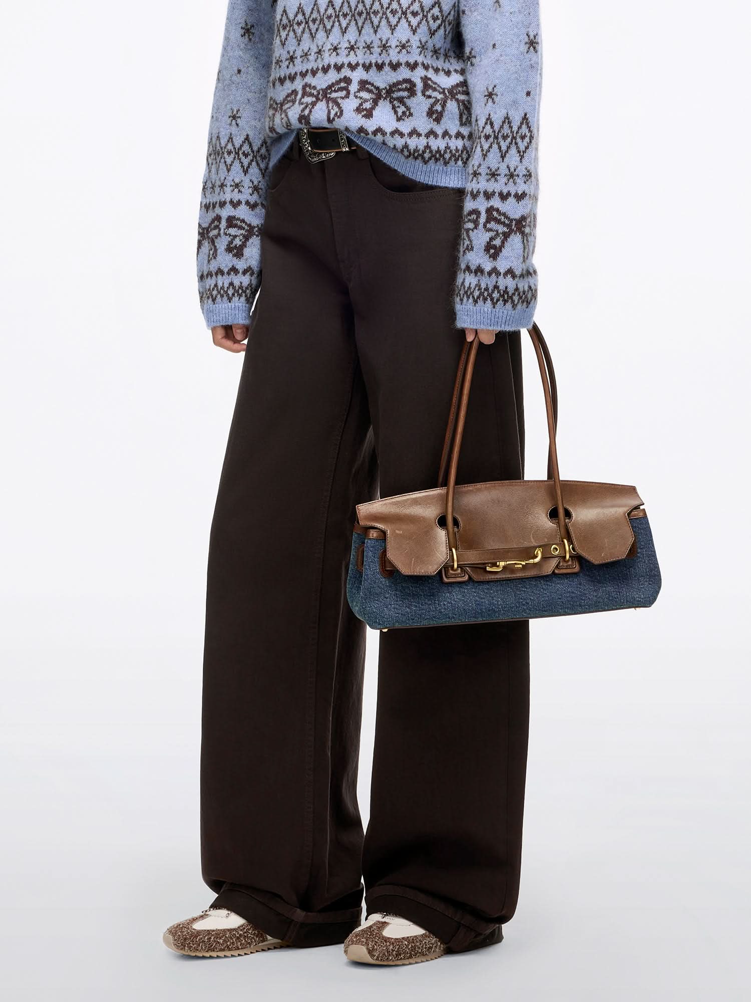 Patchwork Leather Shoulder Bag