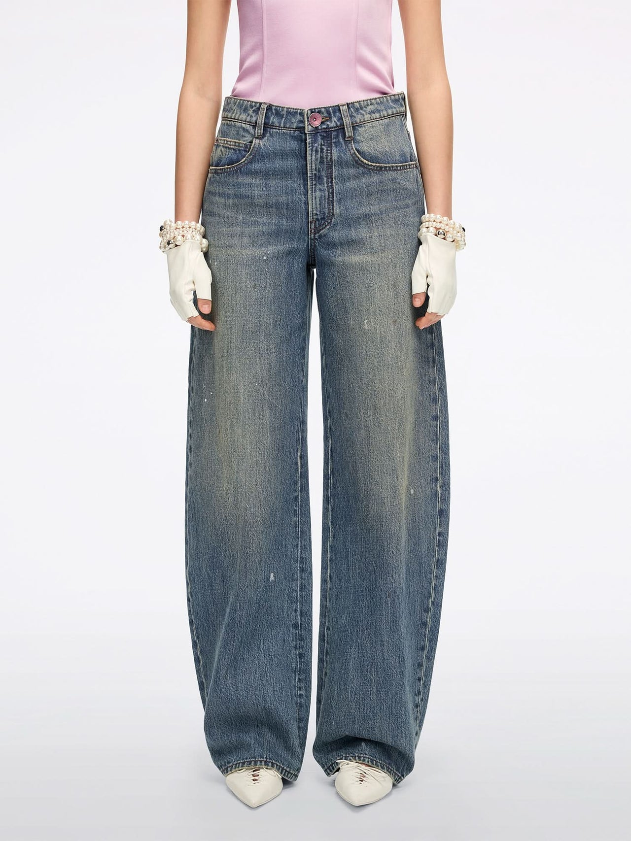 Bow-Detail Jeans