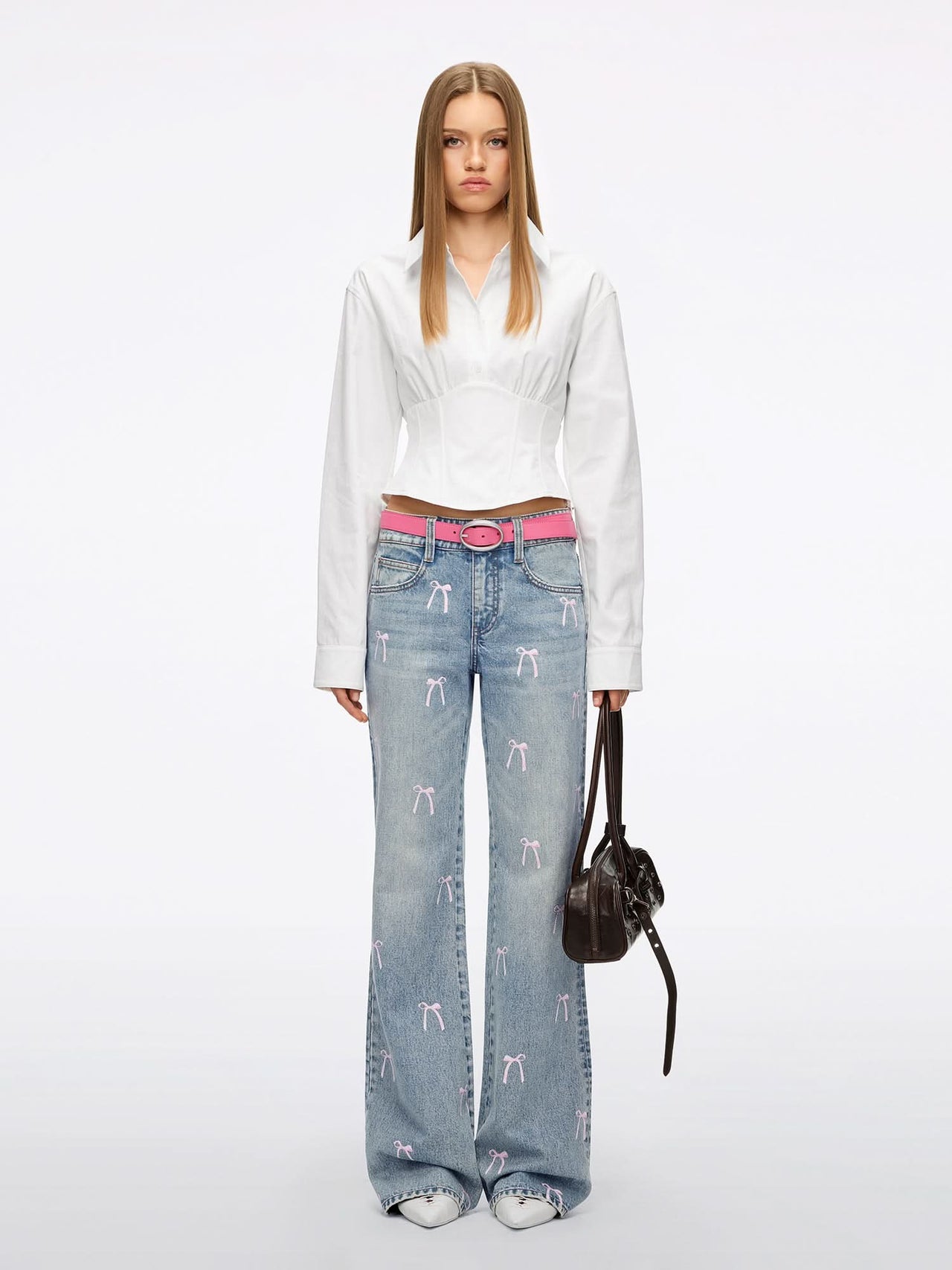 Rhinestone Flare Jeans