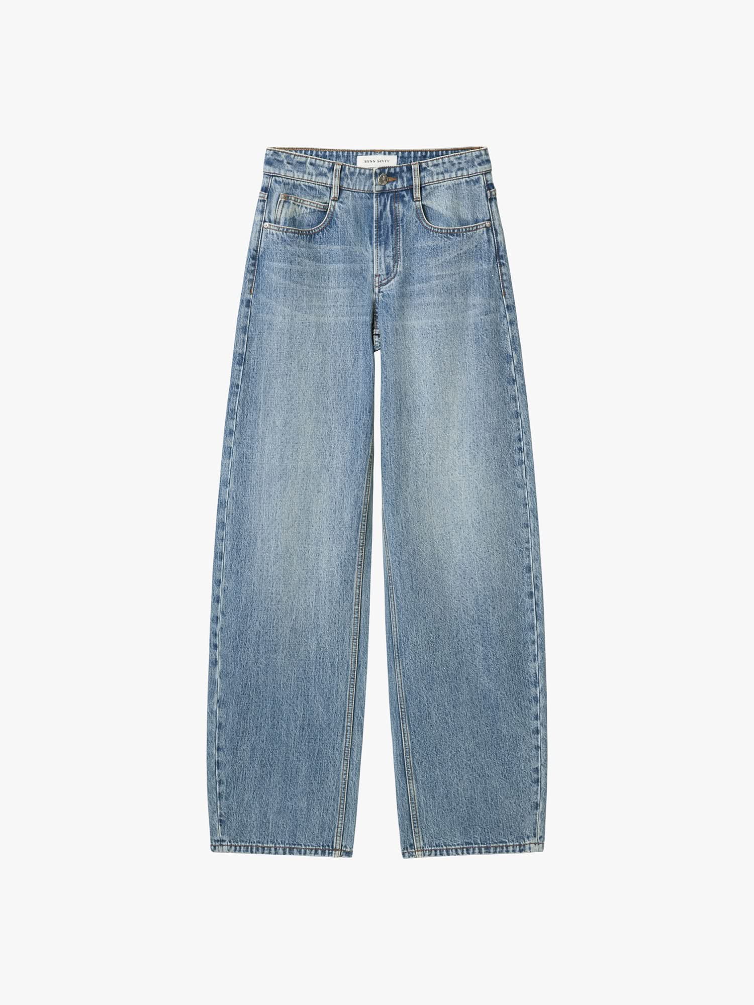 Rhinestone-Embellished Jeans