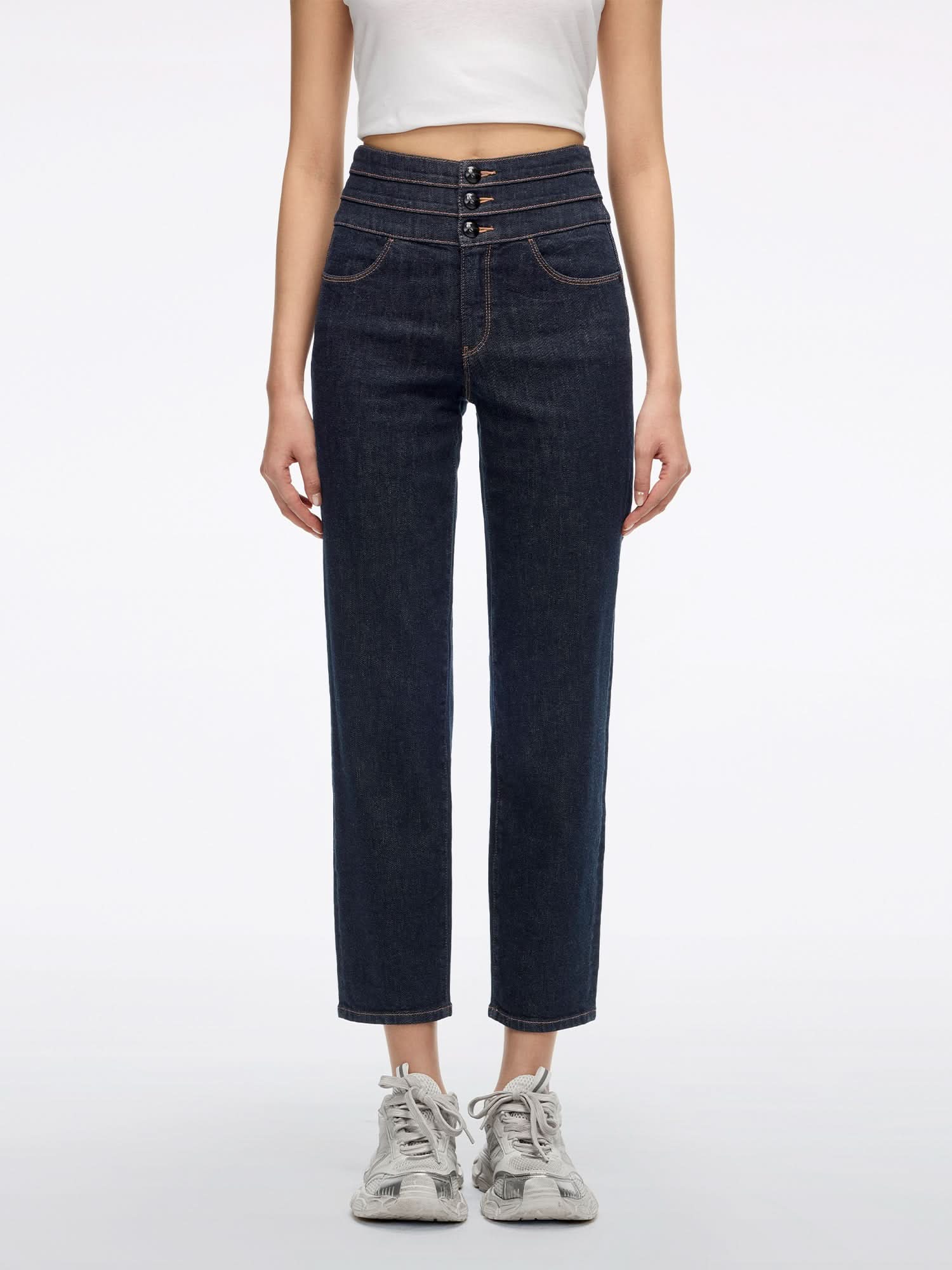 Straight-Fit Jeans-BLUE ATTACK