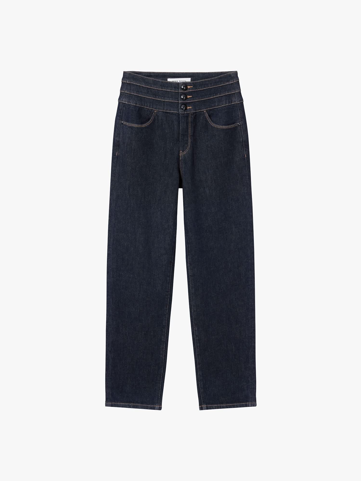 Straight-Fit Jeans-BLUE ATTACK