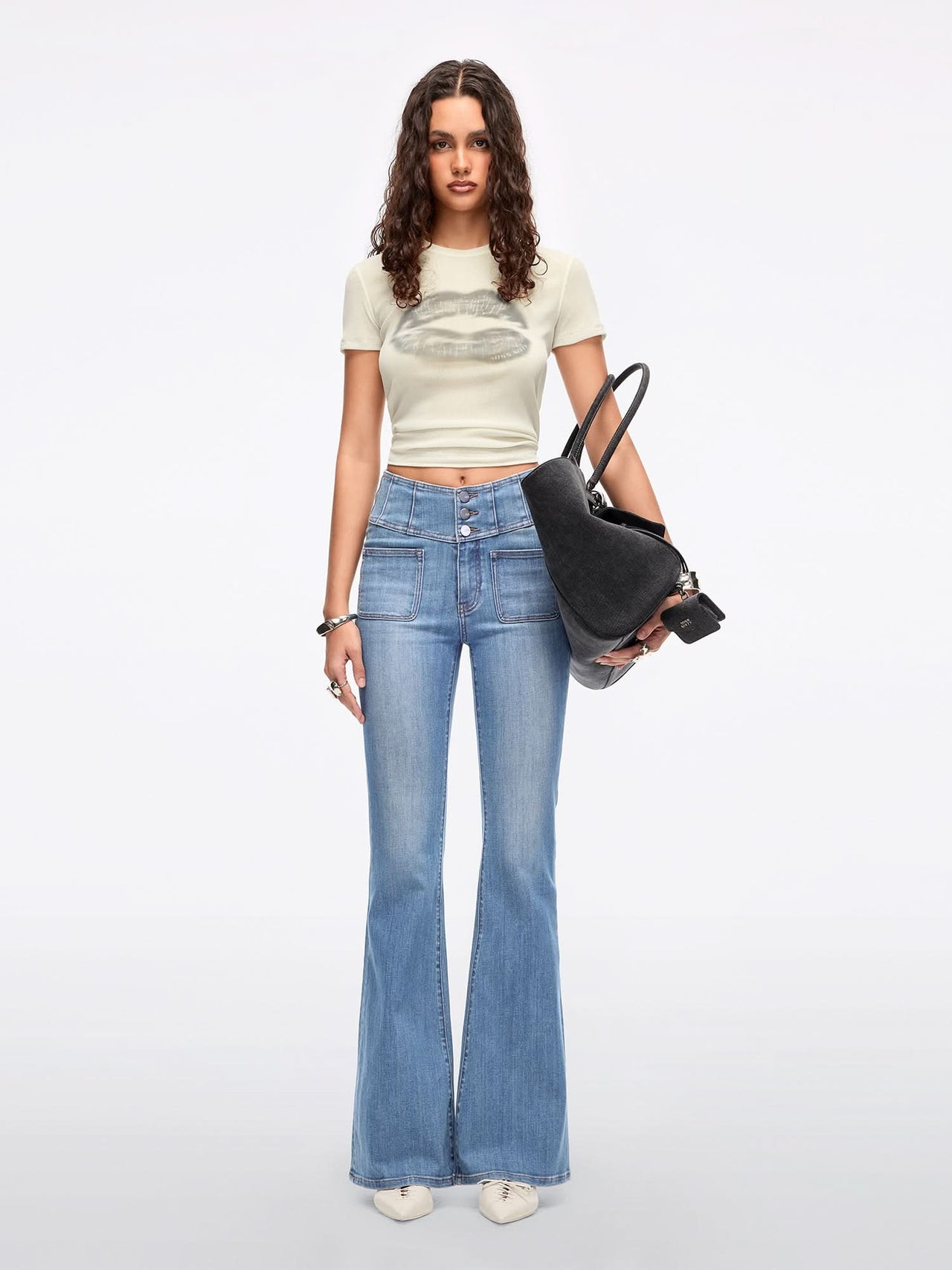 Slim Fit Flared Jeans-GLENDA PLUS 5