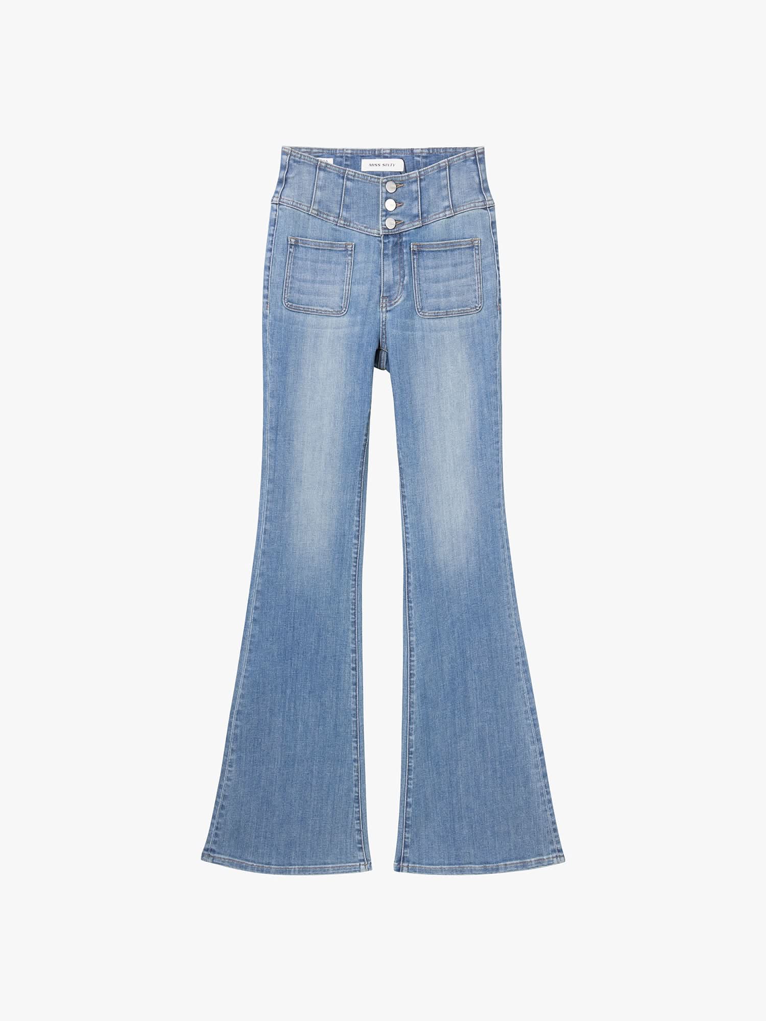 Slim Fit Flared Jeans-GLENDA PLUS 5 - MISS SIXTY
