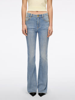 Slim-Fit Flared Jeans