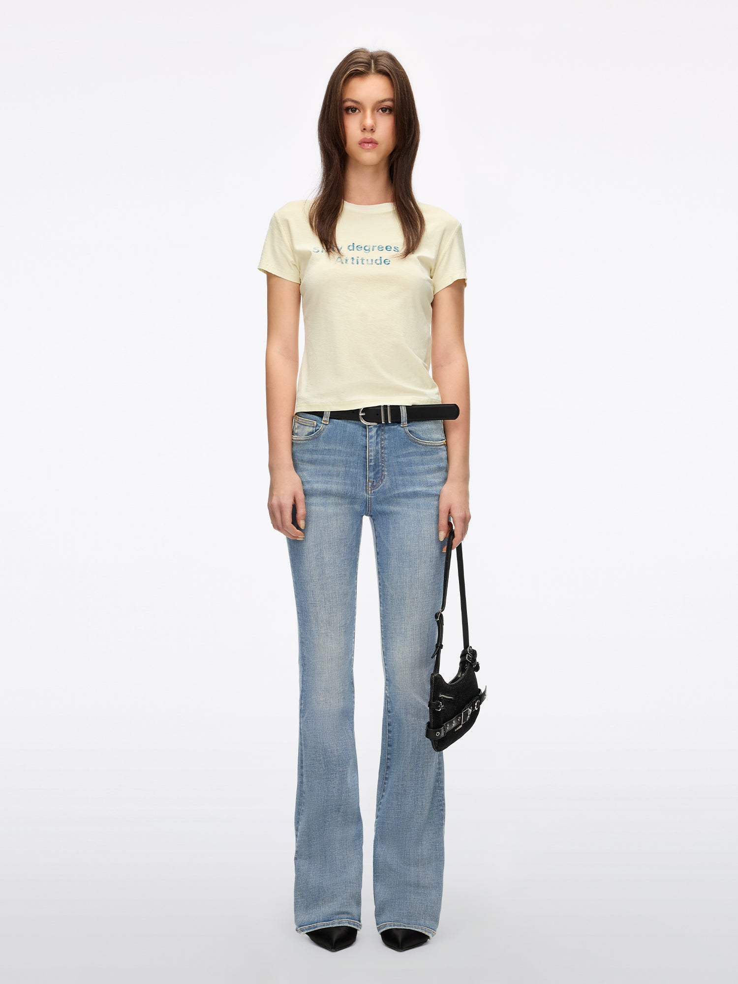Slim-Fit Flared Jeans