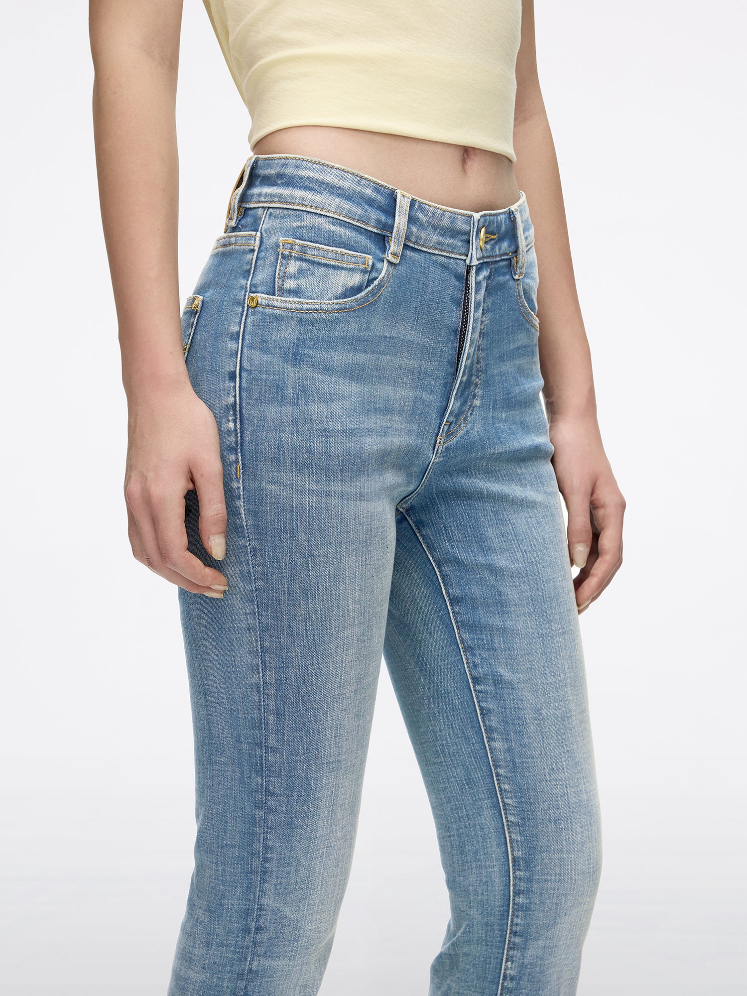 Slim-Fit Flared Jeans