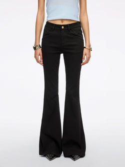 Slim-Fit Flared Jeans-BELLA
