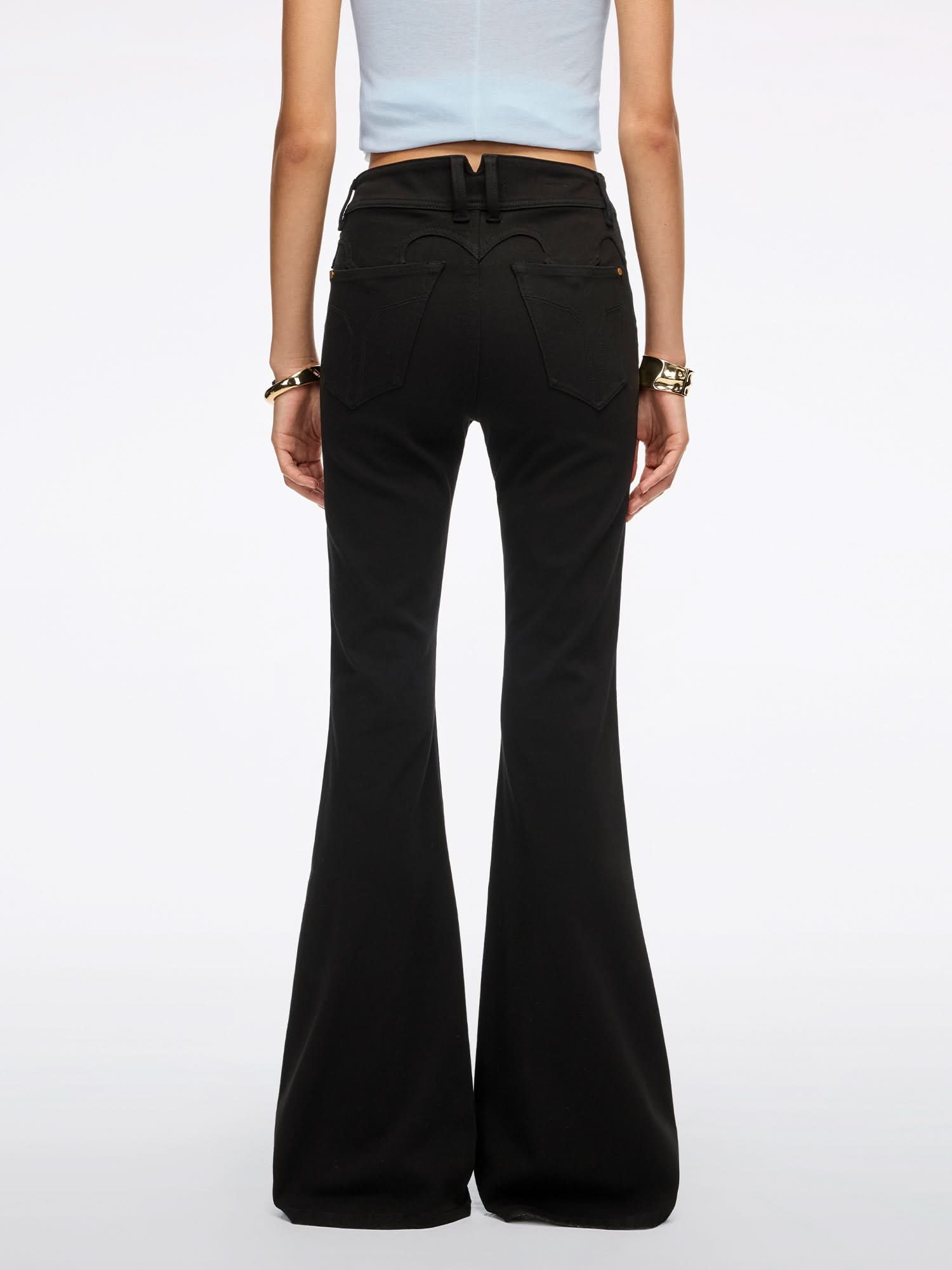 Slim-Fit Flared Jeans-BELLA