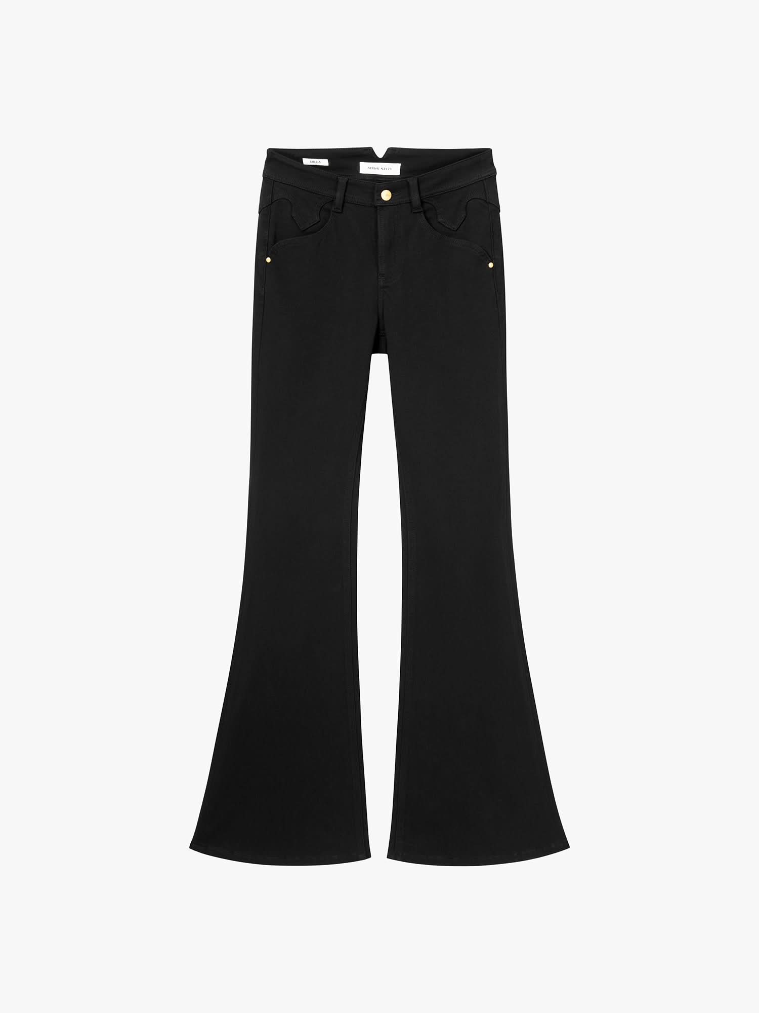 Slim-Fit Flared Jeans-BELLA