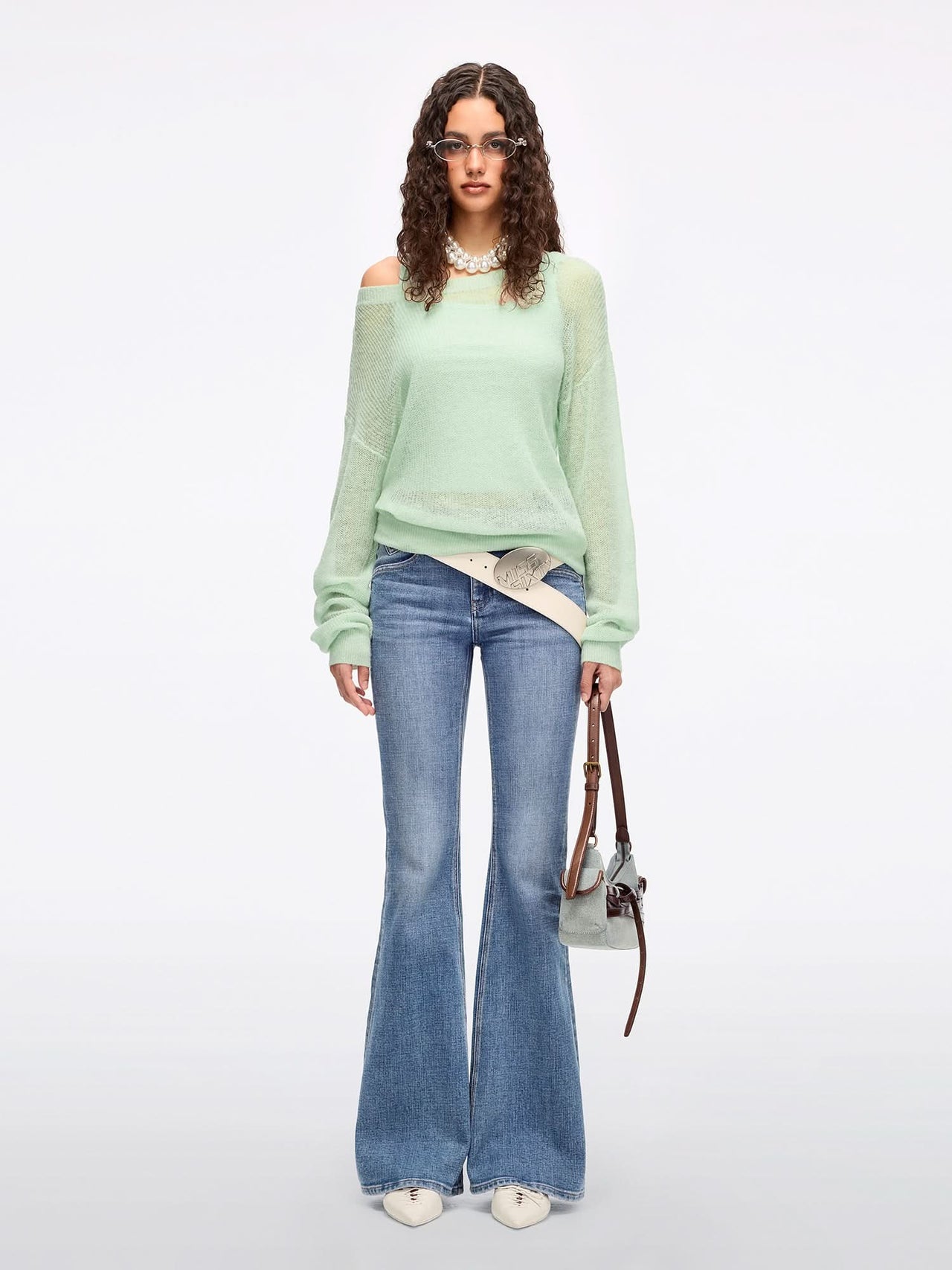 Slim-Fit Flared Jeans-BELLA