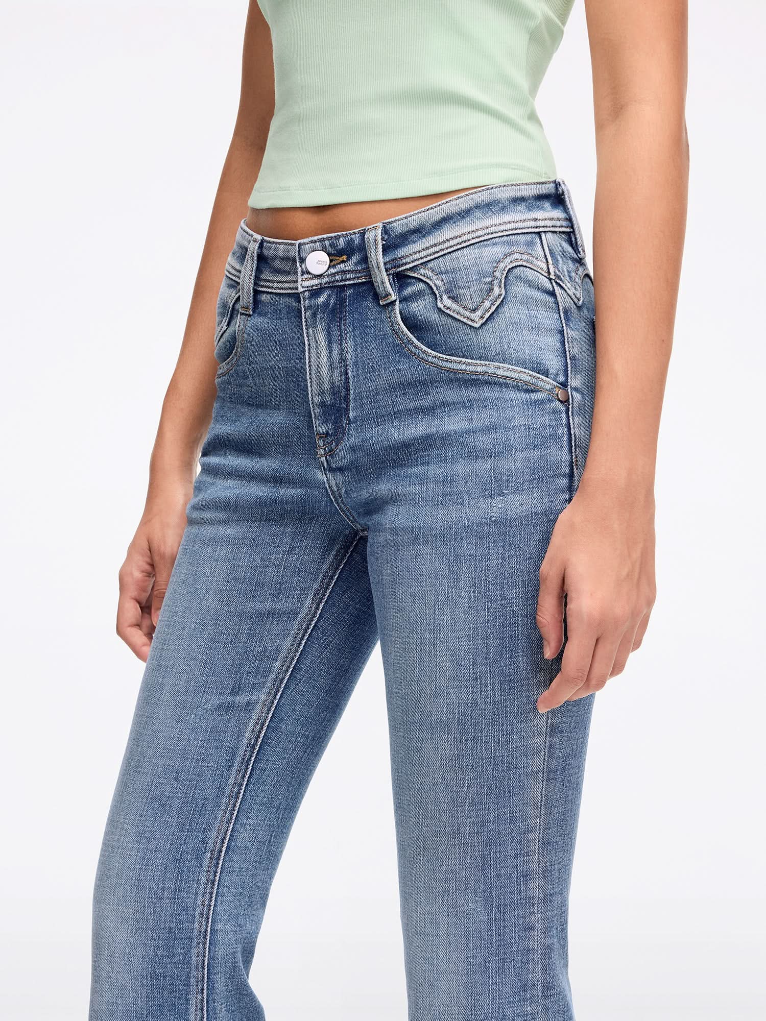Slim-Fit Flared Jeans-BELLA