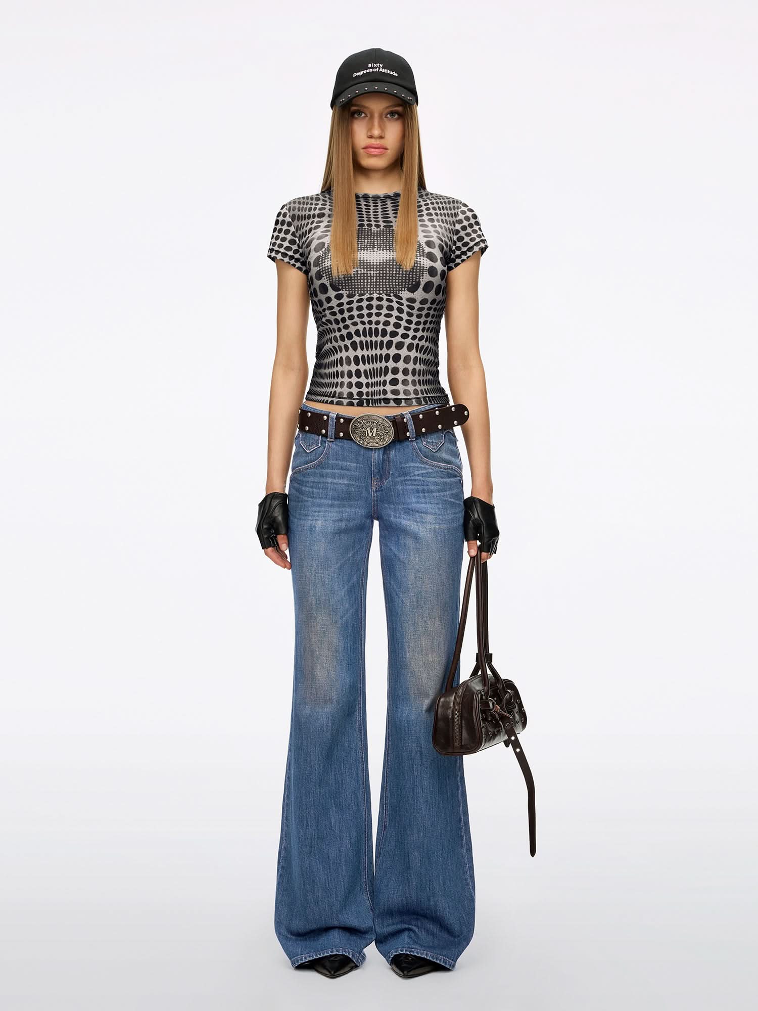 Slim-fit Flare Jeans-BELLA