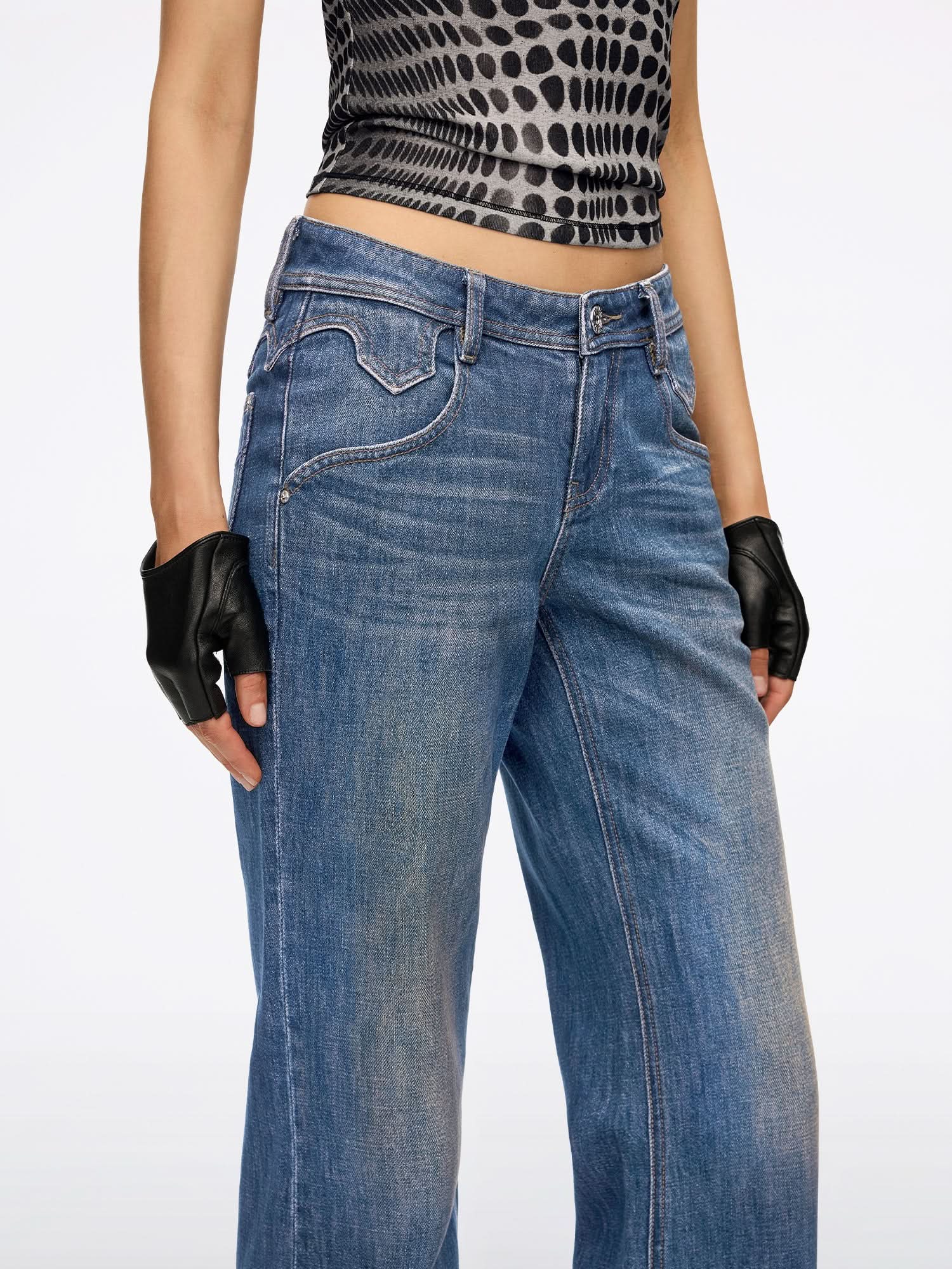 Slim-fit Flare Jeans-BELLA