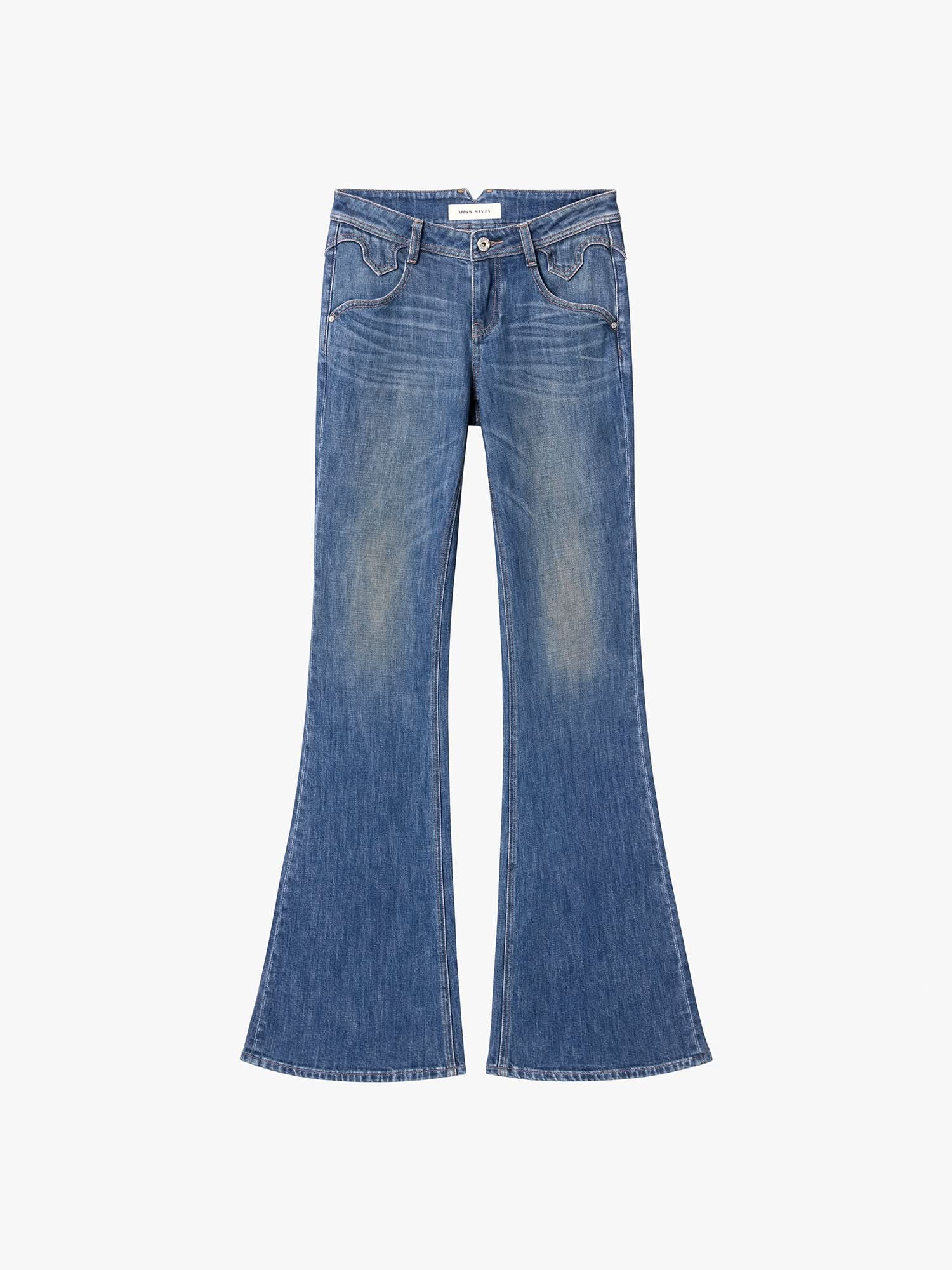 Slim-fit Flare Jeans-BELLA
