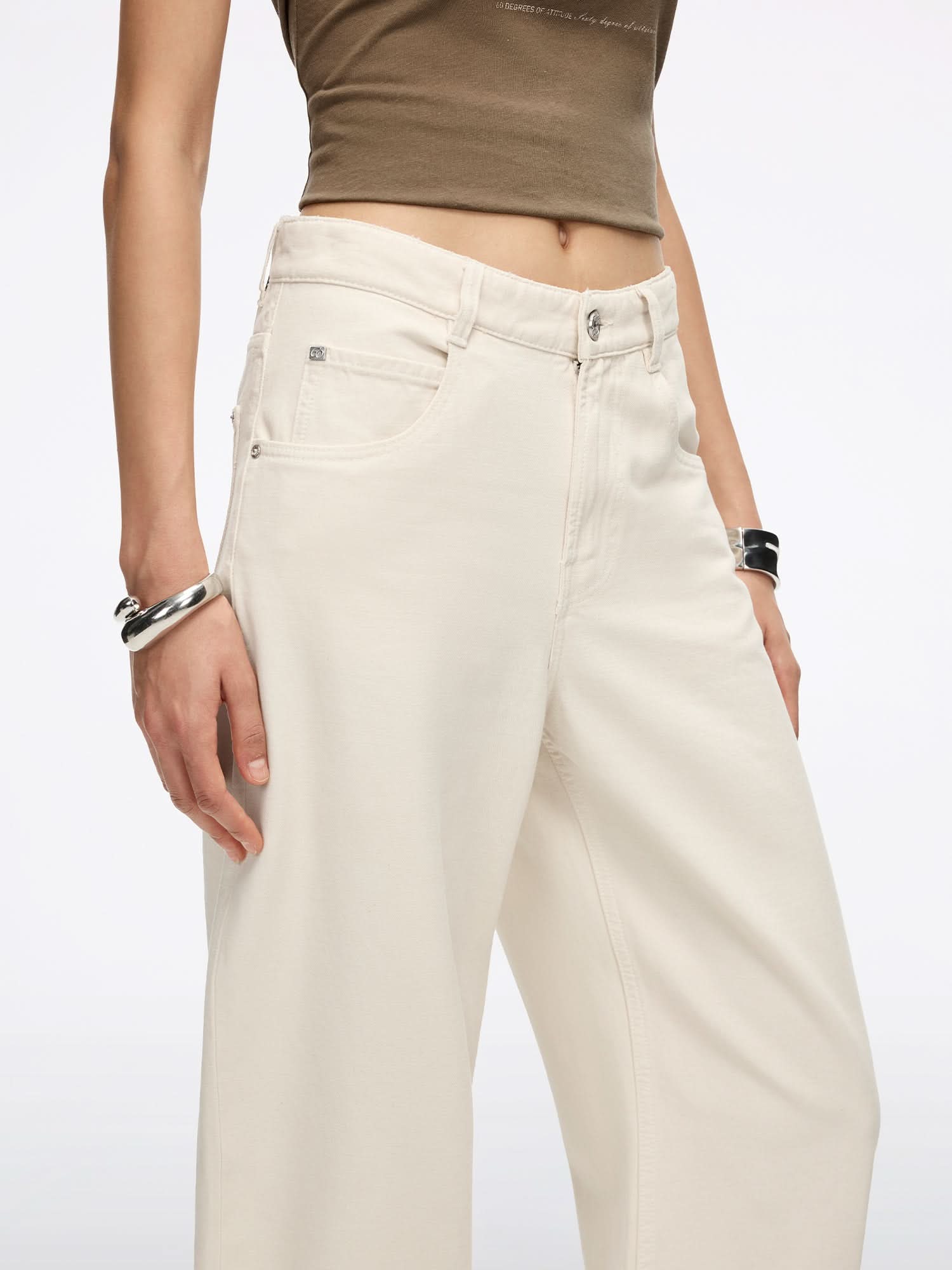 Distressed Denim Jeans-ELIZABETH