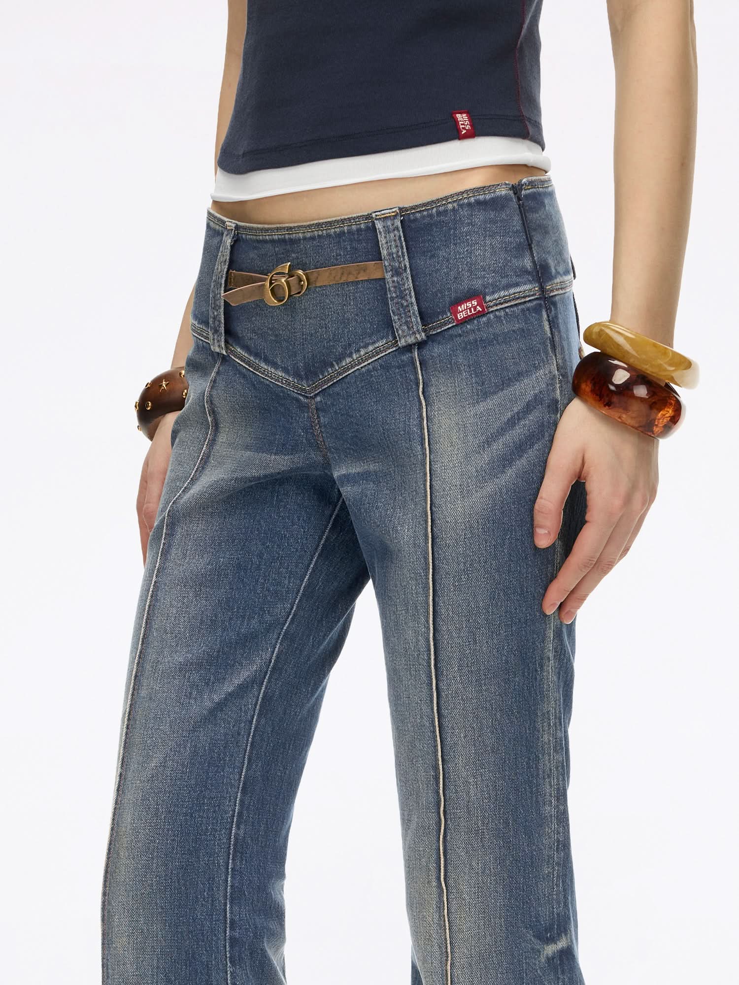 Slim-Fit Flare Jeans