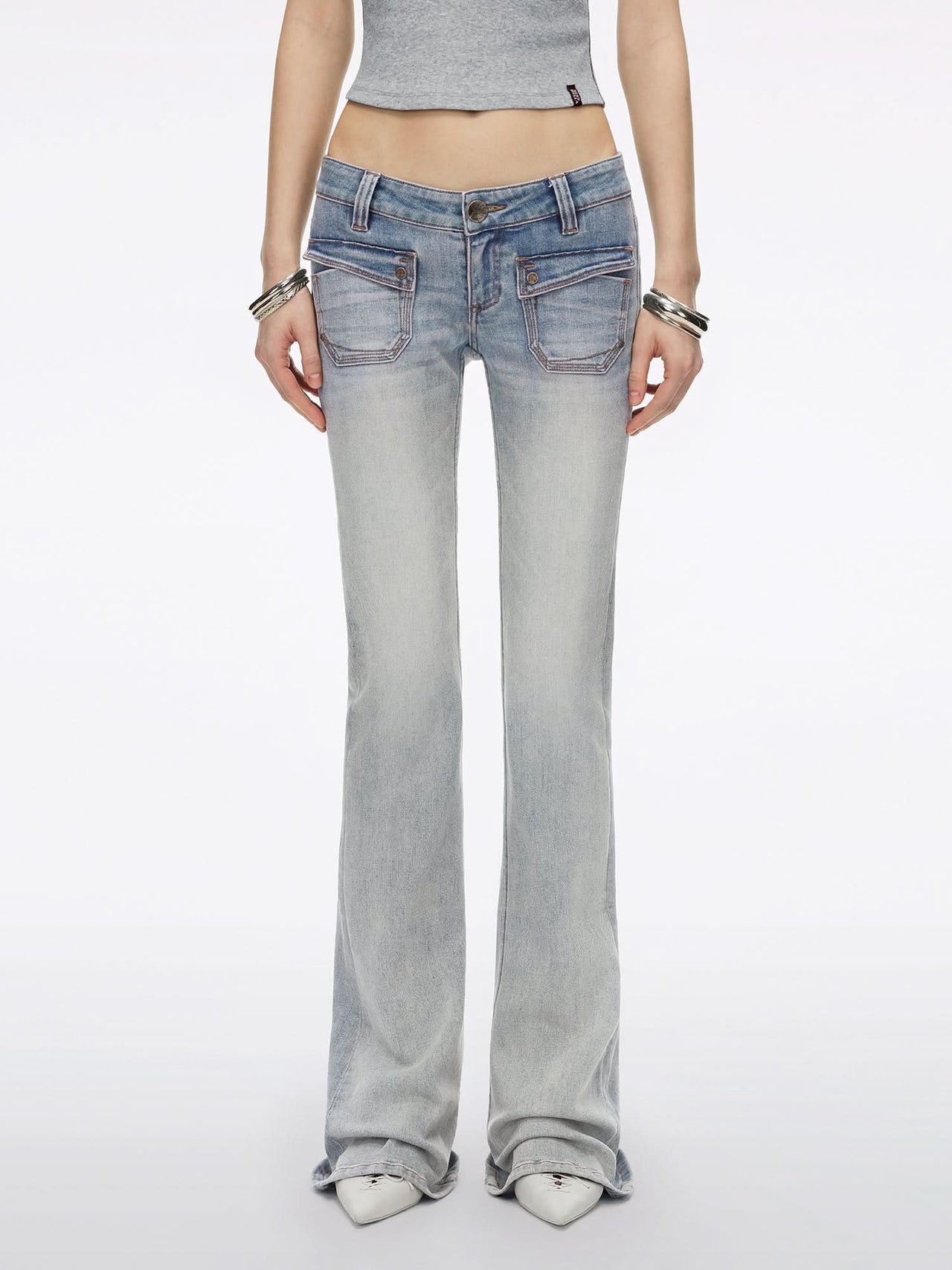 Slim-Fit Flare Jeans