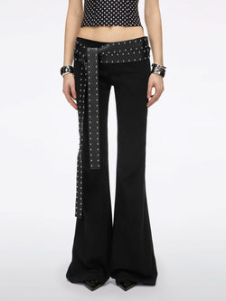 Flare Jeans With Waist Belt