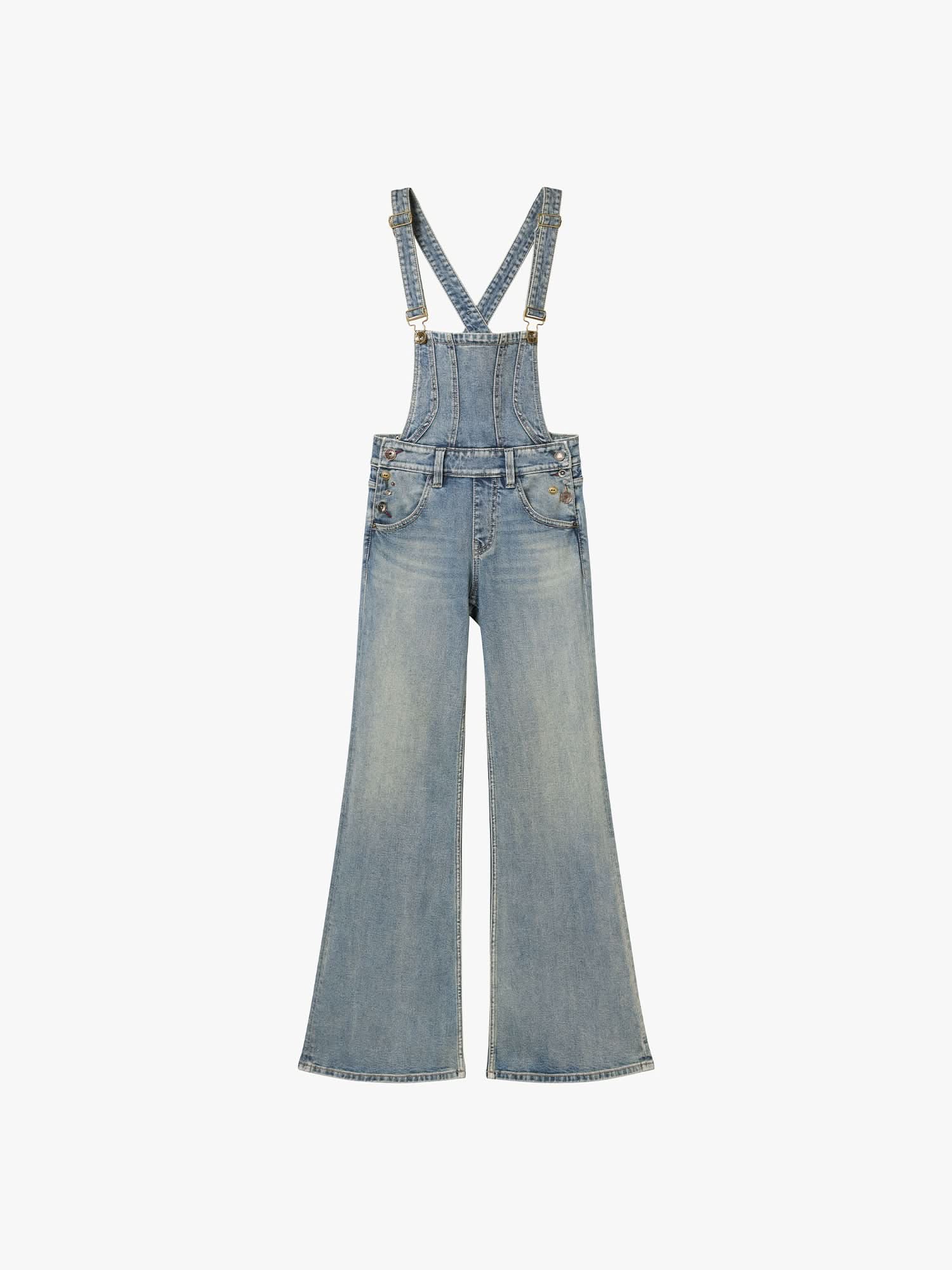 Multi-Button Denim Jumpsuit - MISS SIXTY