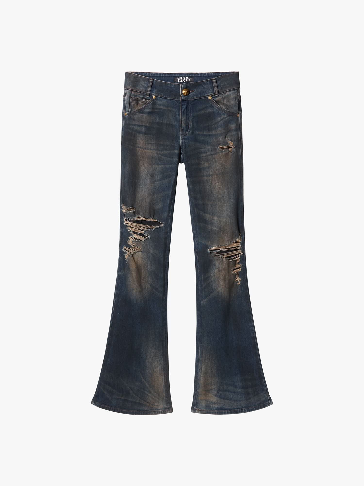 Distressed Flared Jeans