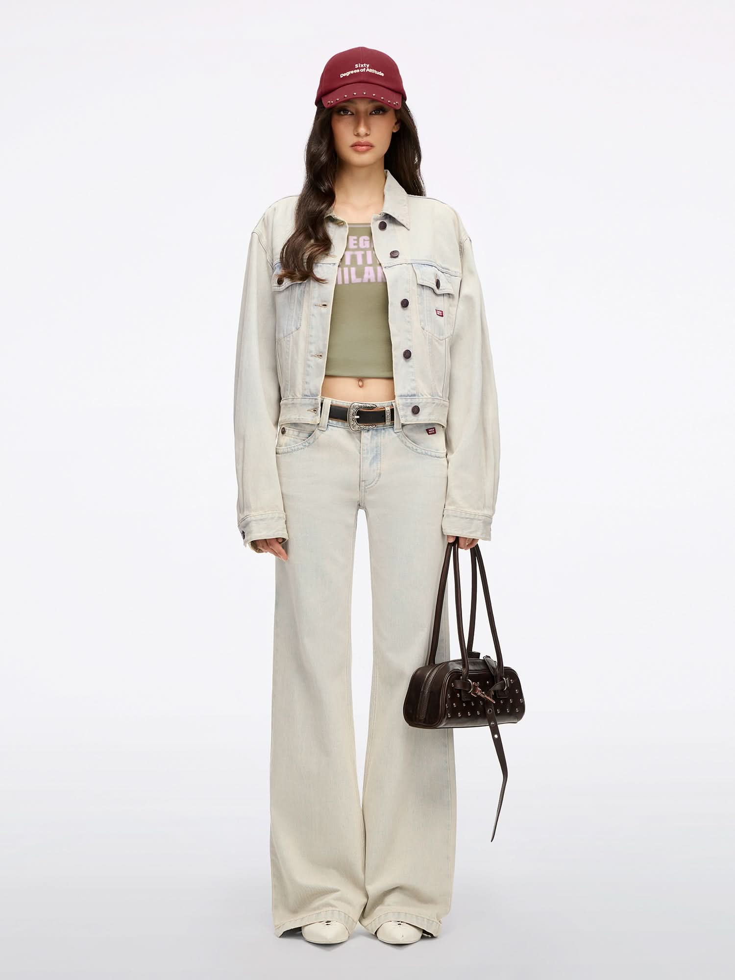 Distressed Flared Jeans